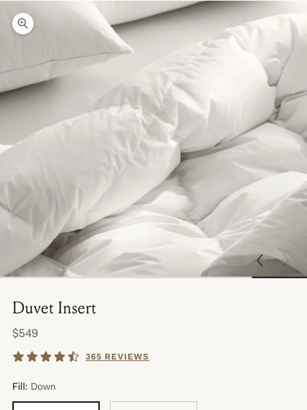 Down Duvet Insert - King/Cal. King / Midweight - Picture 4 of 7